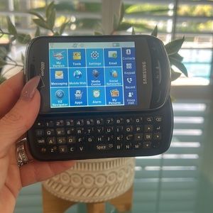 Samsung Brightside U380 Verizon Cell Phone Y2K Side Slide Keyboard w/charger
